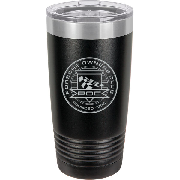   - 20 oz. Stainless Steel Tumbler w/Clear Lid Thumbnail